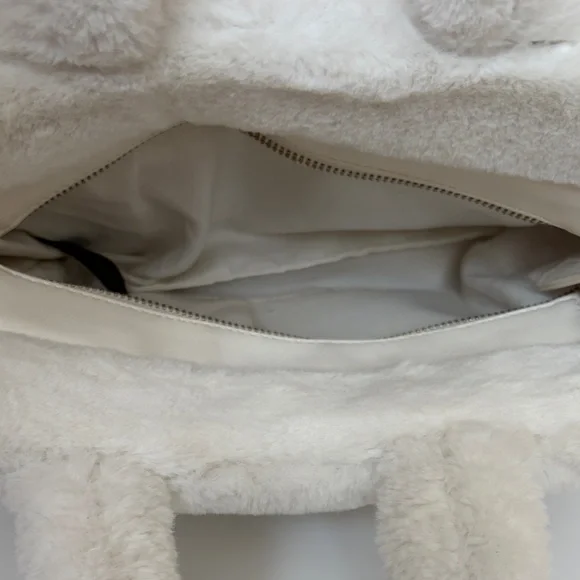 Guess Plush White Shoulder Bag - Picture 4 of 4